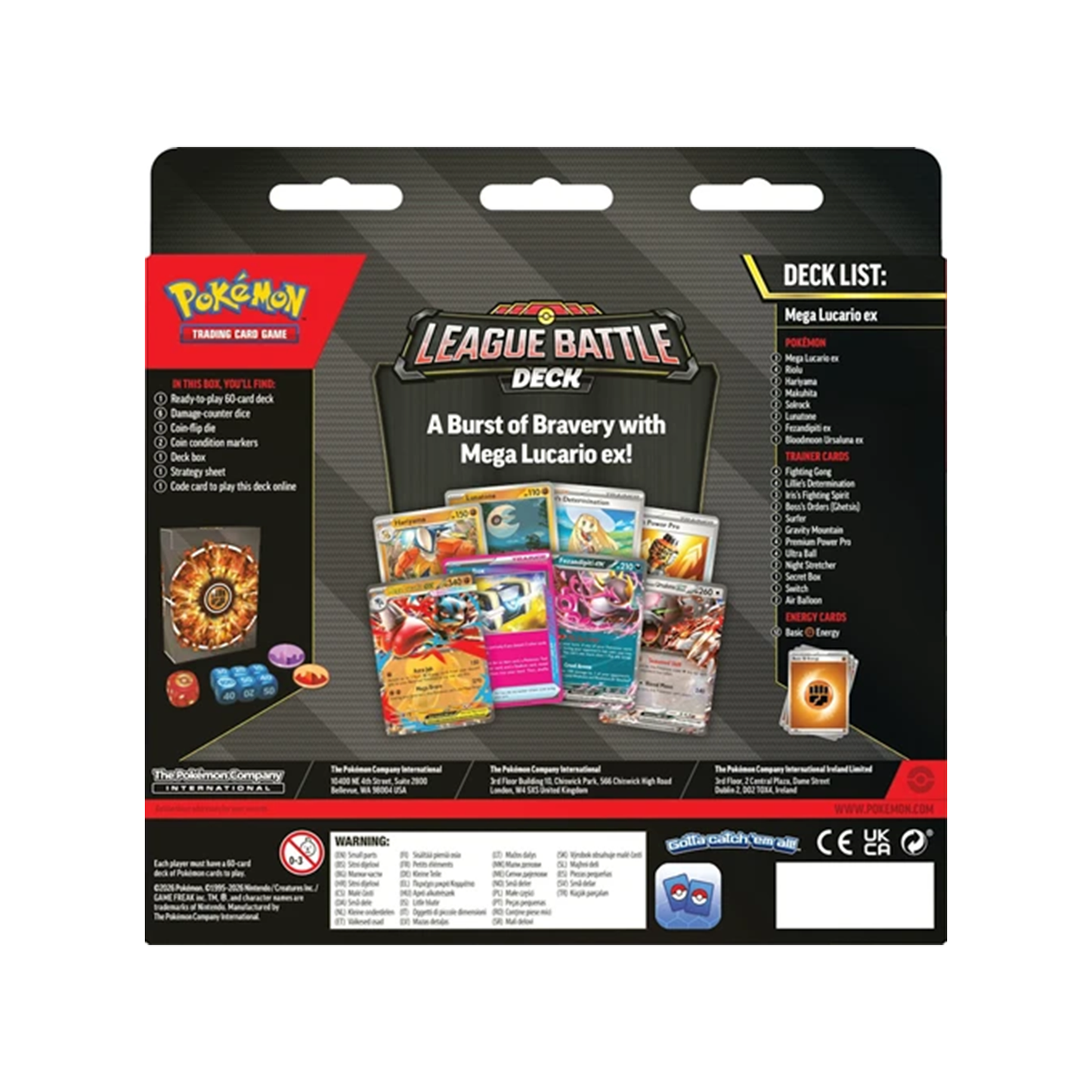 Pokémon -  Mega Lucario EX - League Battle Deck
