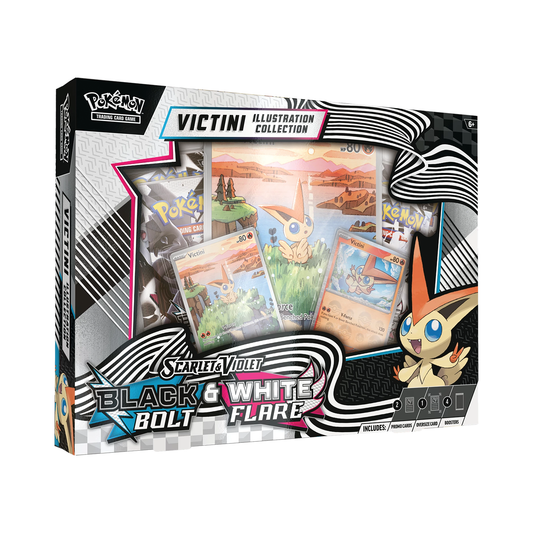 Black Bolt & White Flare Victini Illustration Collection