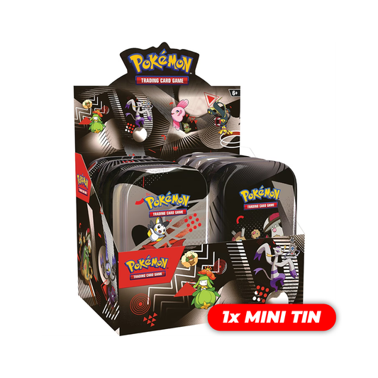 Scarlet & Violet Black Bolt & White Flare Mini Tin