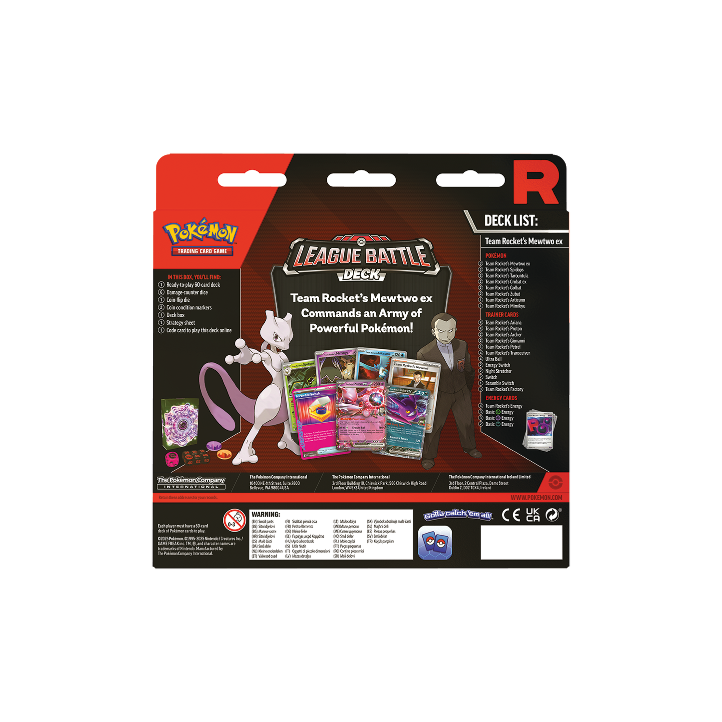 Pokémon - Rocket's Mewtwo ex League Battle Deck