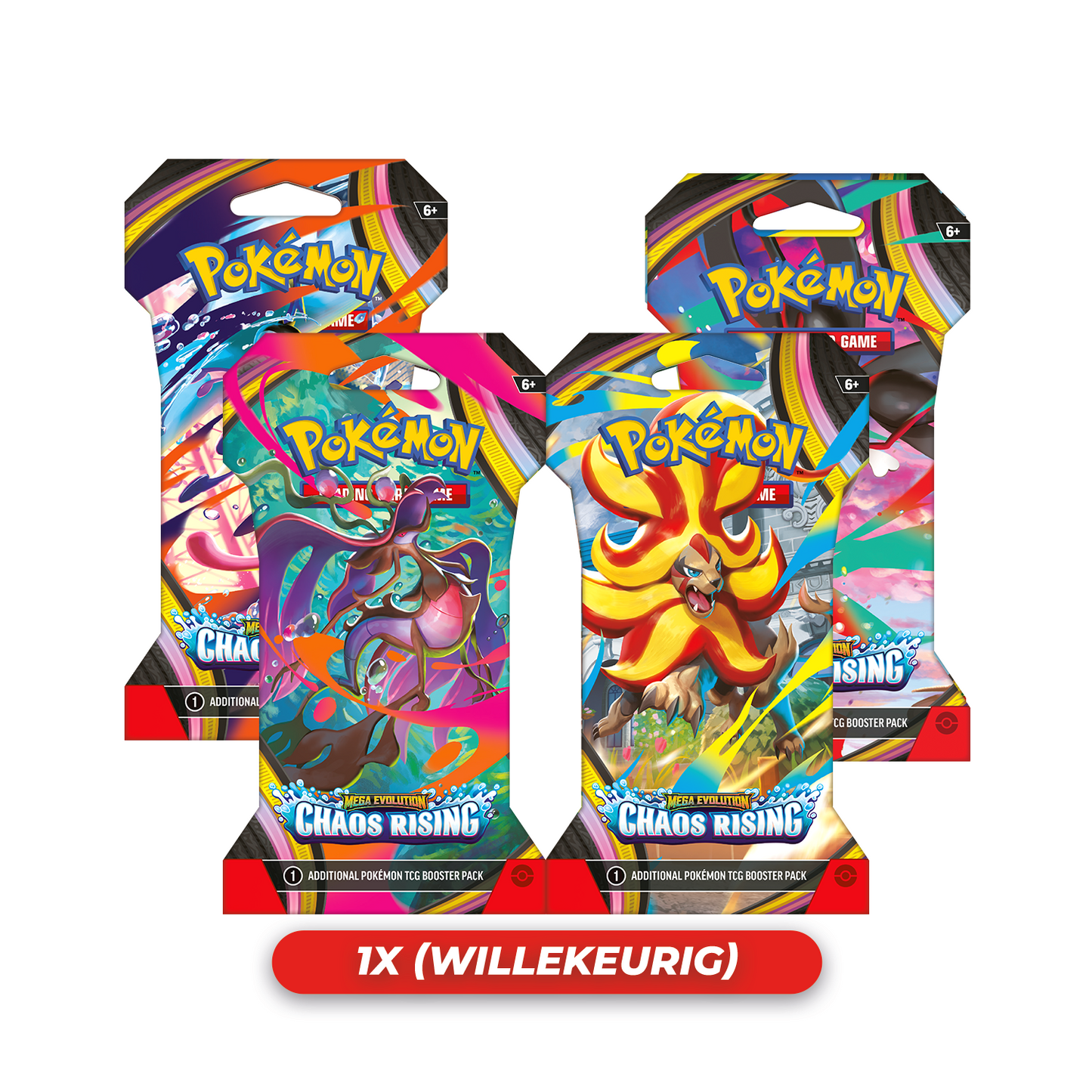 Pokémon - Chaos Rising - Sleeved Booster Pack (1x Willekeurig)